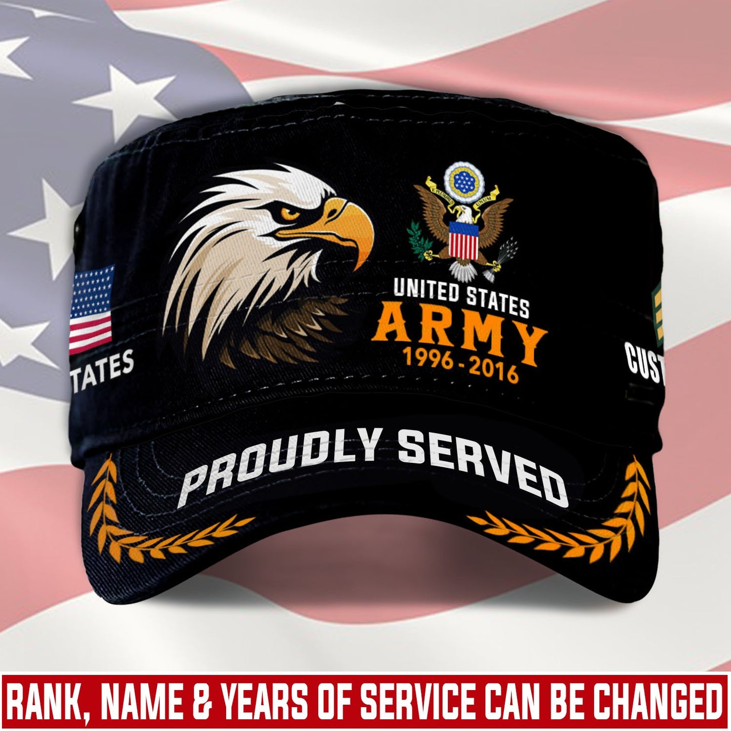 US Army – Military Cap – Veteran Pride Eagle Military Hat