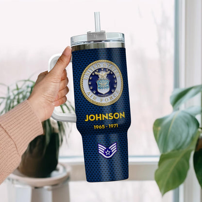 US Air Force , Aim High … Fly-Fight-Win – Stainless Steel Tumbler 40oz