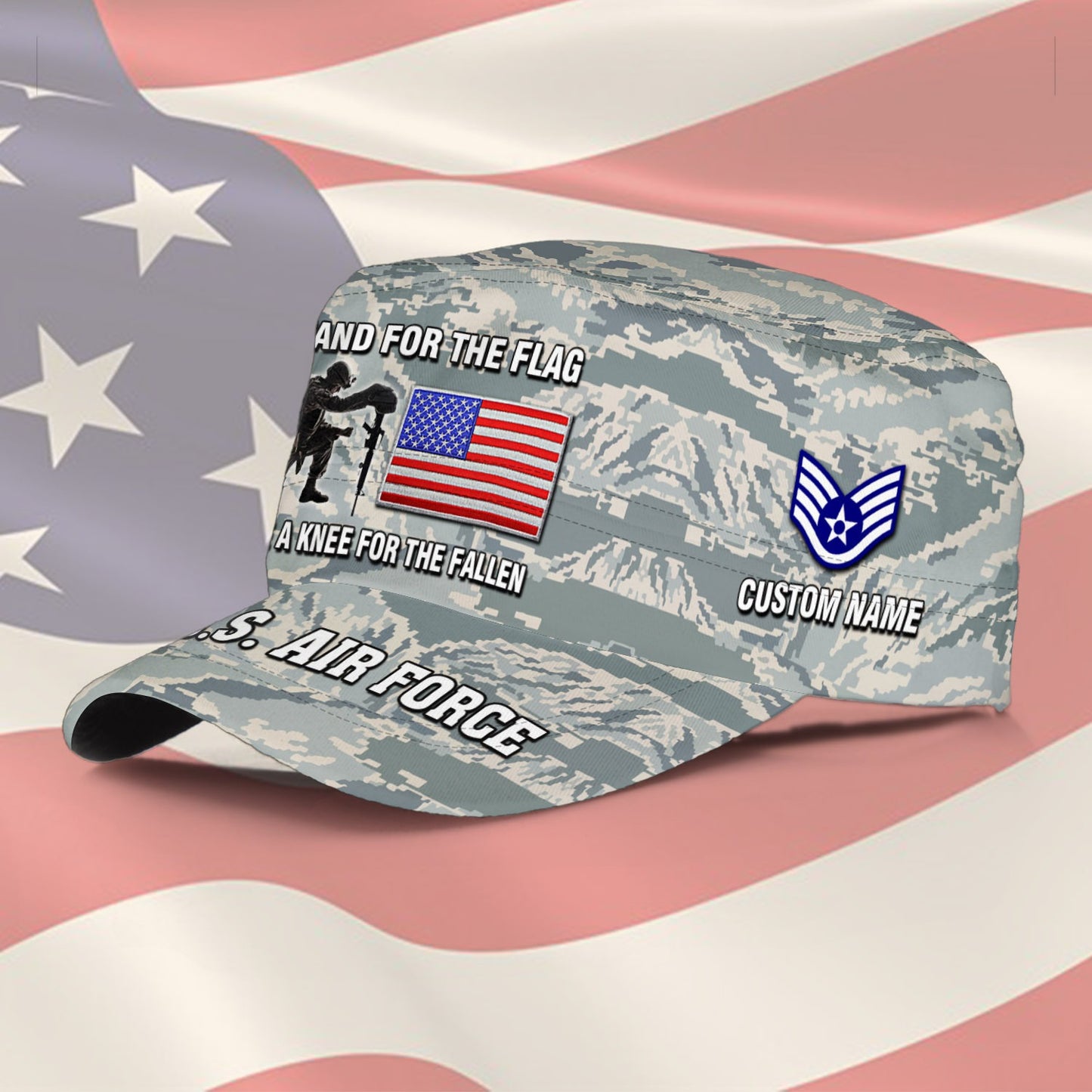 US Air Force – Military Cap - STAND FOR THE FLAG TAKE A KNEE FOR THE FALLEN