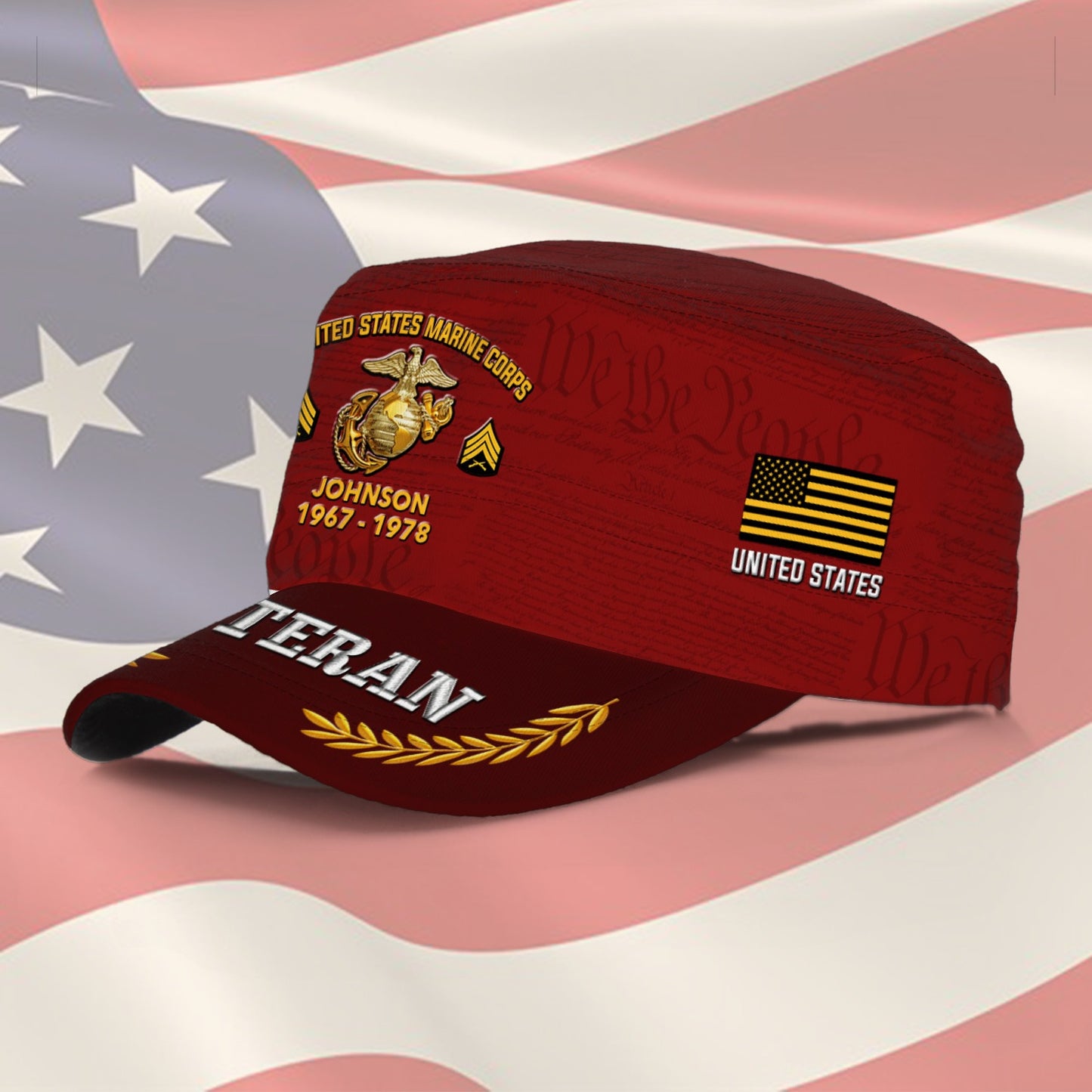 US Marine Corps – Military Cap -  Freedom Over Fear