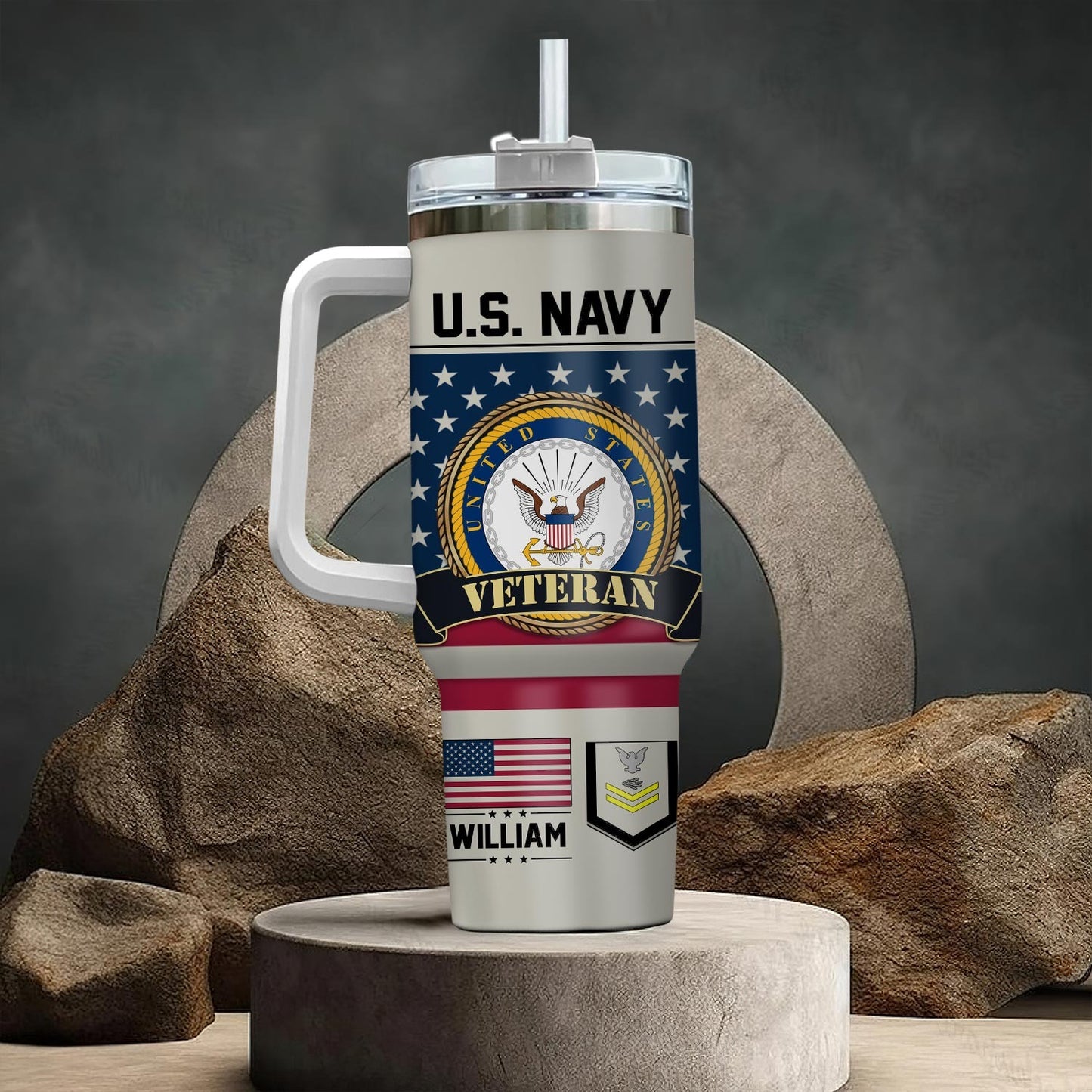 US Navy - Tumbler 40oz - No One Gets Left Behind