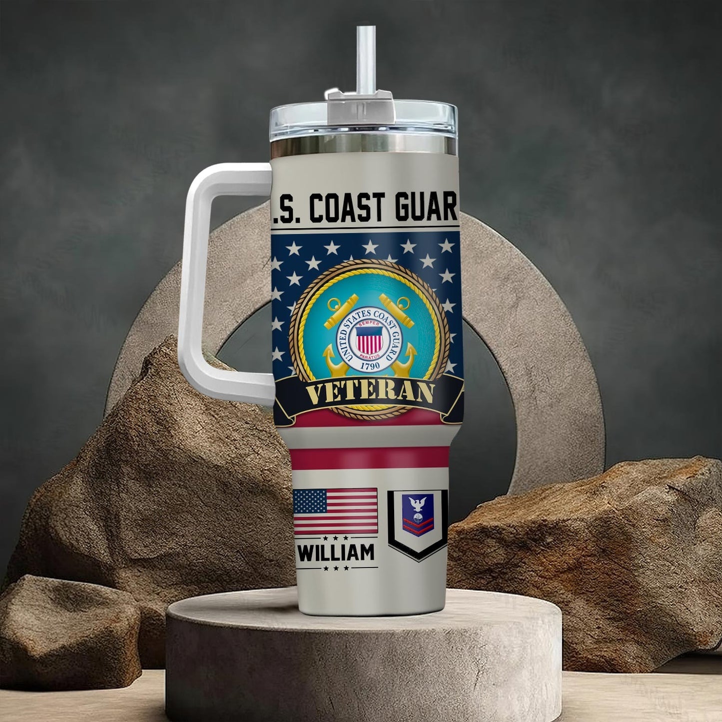 US Coast Guard - Tumbler 40oz - No One Gets Left Behind