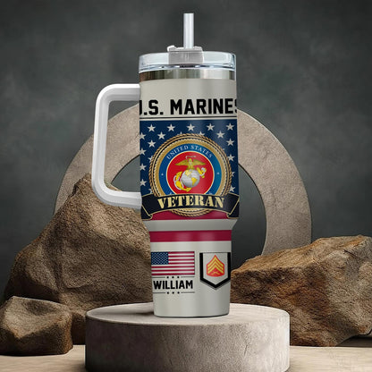 US Marine Corps - Tumbler 40oz - No One Gets Left Behind