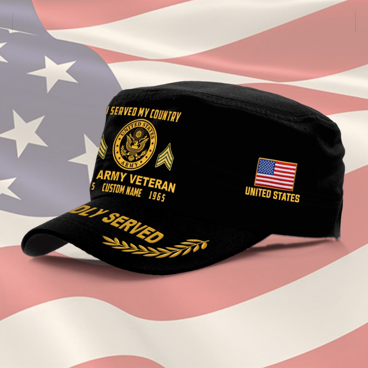 US Army – Military Cap – Honor, Duty, Service