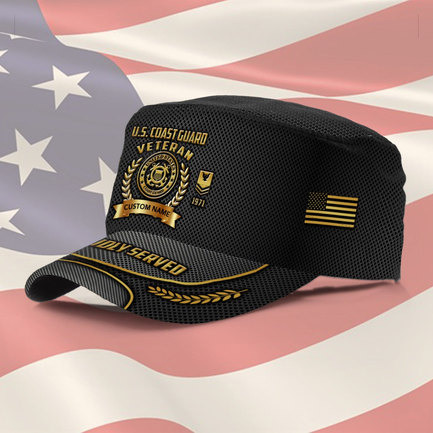 US Coast Guard – Military Cap - Never Retreat, Never Surrender