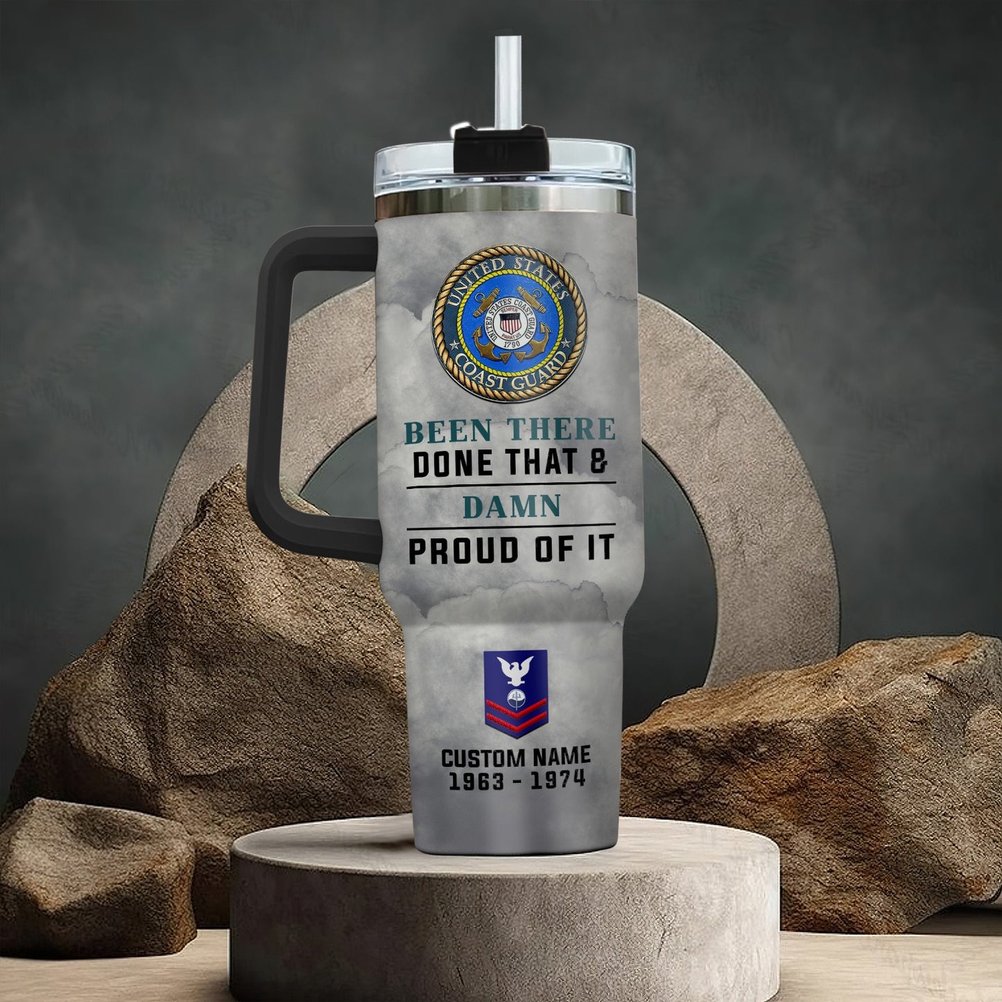 US Coast Guard – Tumbler 40oz - Been There Done That & Damn Proud of It