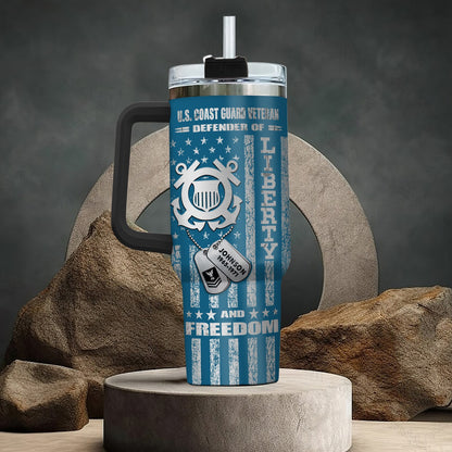 US Coast Guard – Tumbler 40oz - Freedom Is Not Free We Paid For It