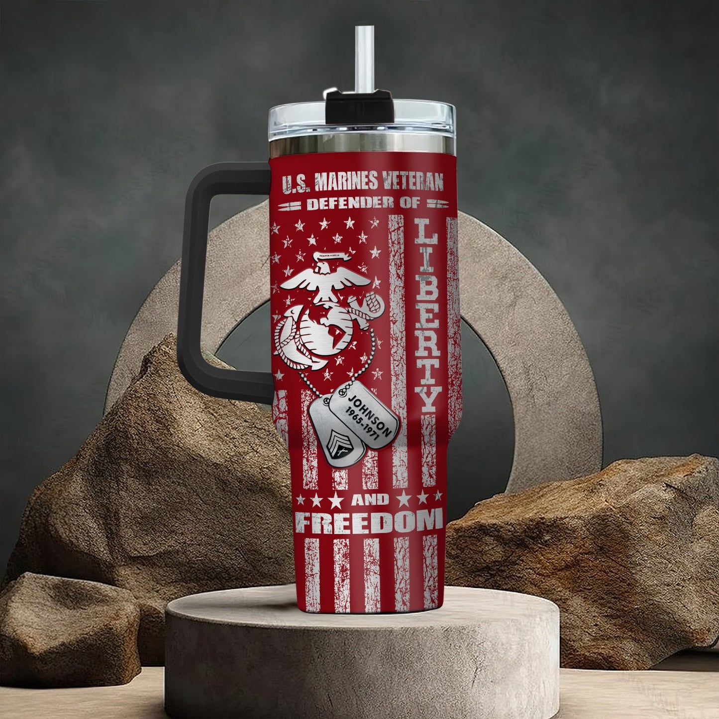 US Marine Corps – Tumbler 40oz - Freedom Is Not Free We Paid For It