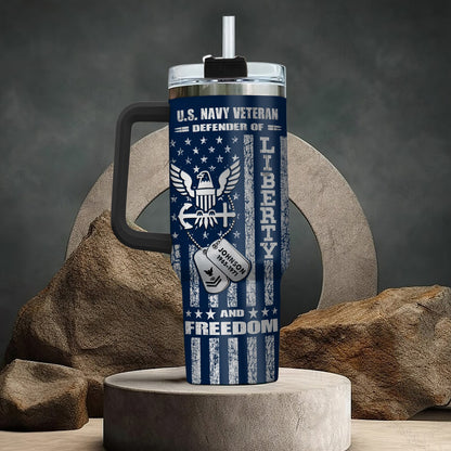 US Navy – Tumbler 40oz - Freedom Is Not Free We Paid For It