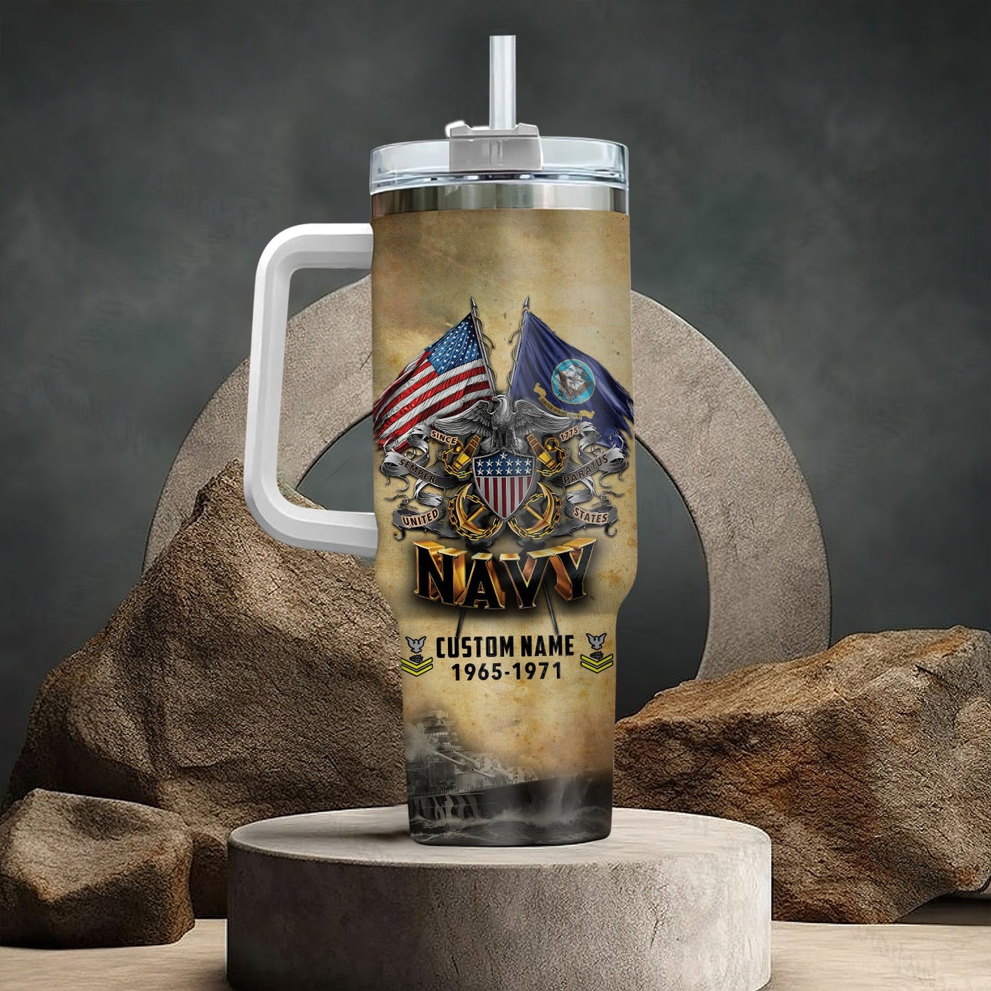 US Navy – Tumbler 40oz - Stainless Steel