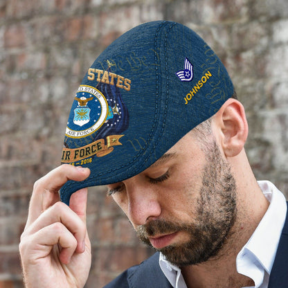 Custom U.S. Air Force Jeff Cap – Duty, Honor, Country