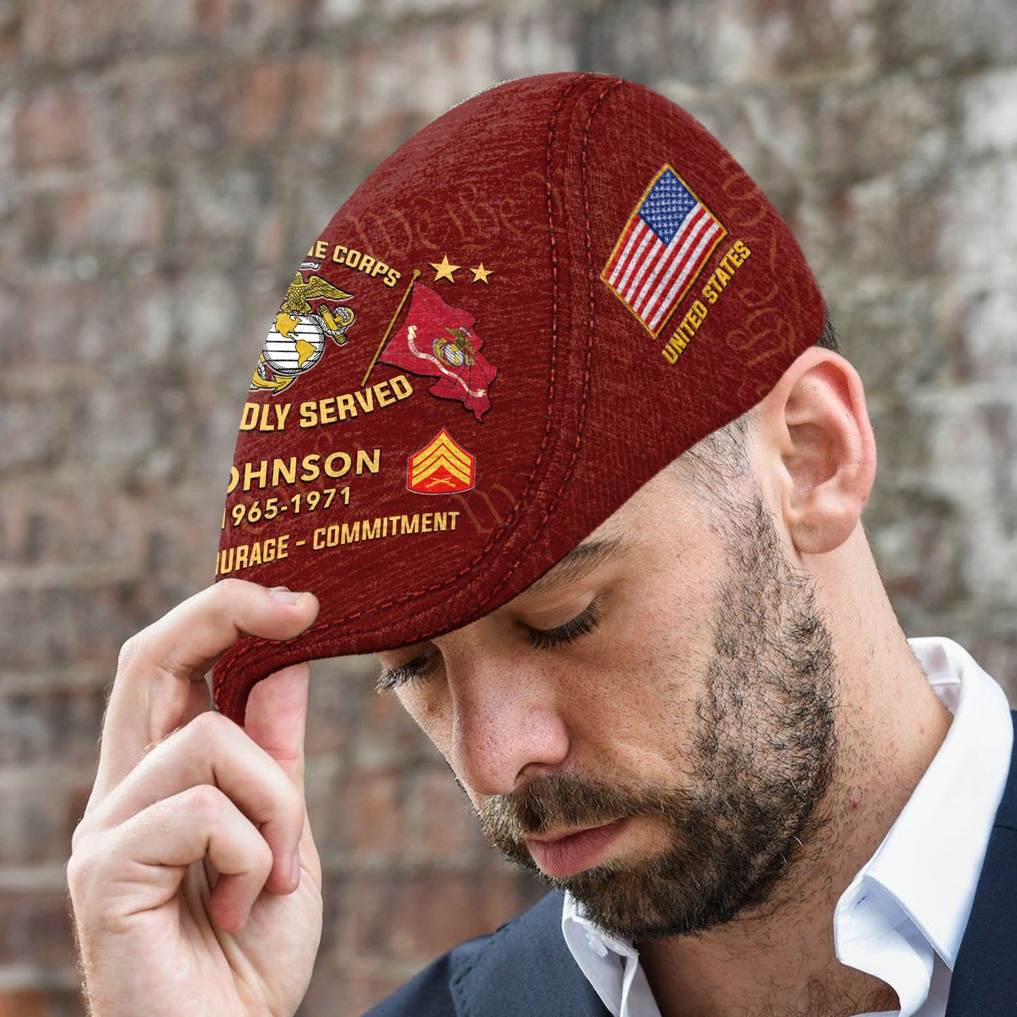 Custom U.S. Marine Corps Jeff Cap – Thank a Veteran