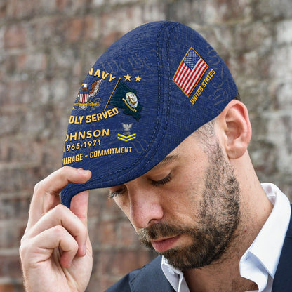 Custom U.S. Navy Jeff Cap – Thank a Veteran