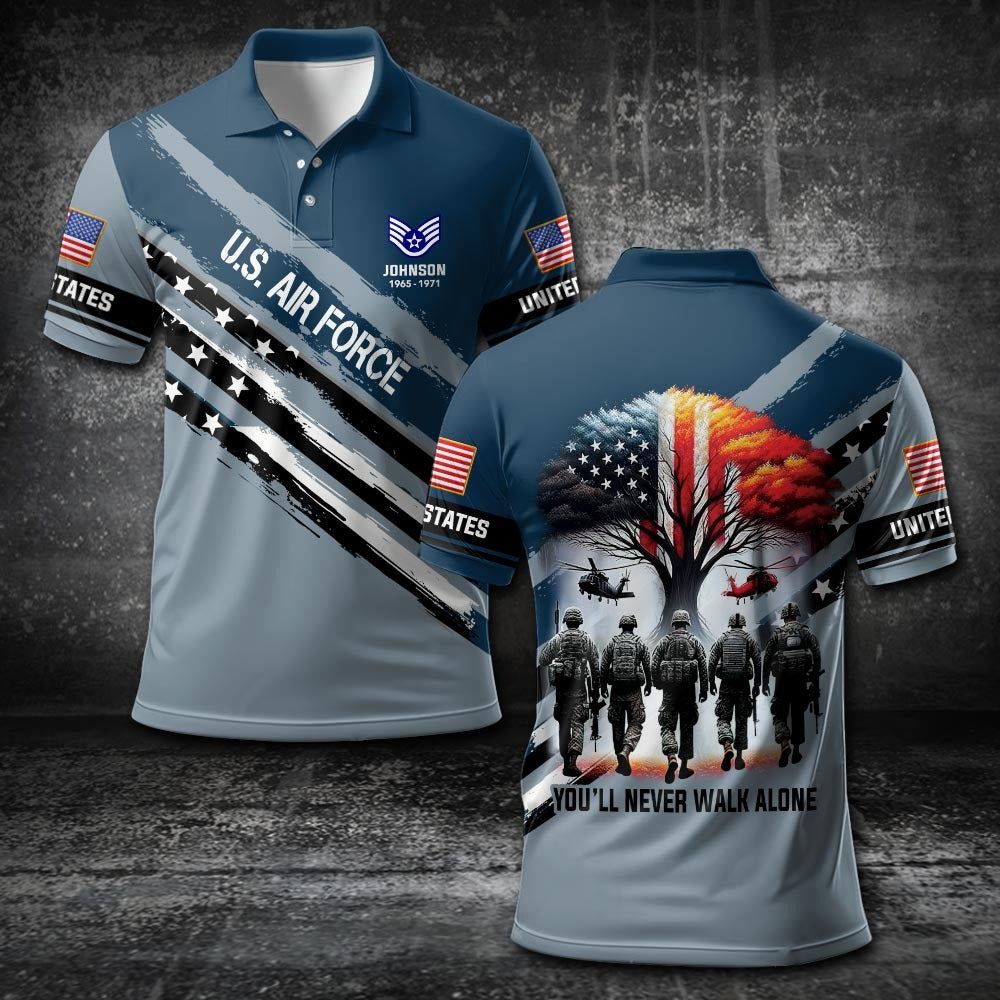 U.S Air Force – T-shirt – YOU'LL NEVER WALK ALONE