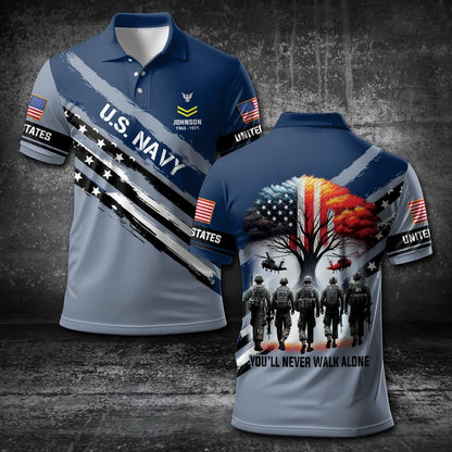 U.S Navy – T-shirt – YOU'LL NEVER WALK ALONE