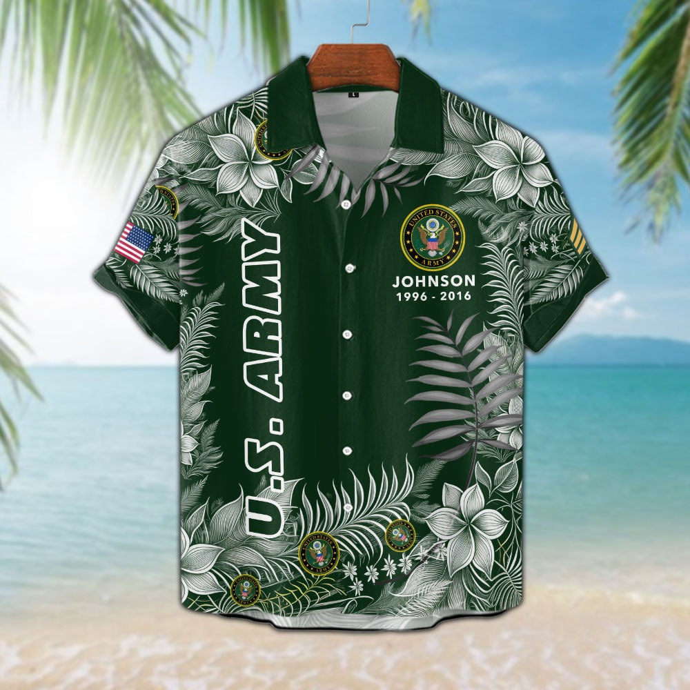US Army – Hawaiian Shirt – Tropical Service Pride