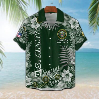 US Army – Hawaiian Shirt – Tropical Service Pride