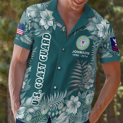 US Coast Guard – Hawaiian Shirt – Tropical Service Pride