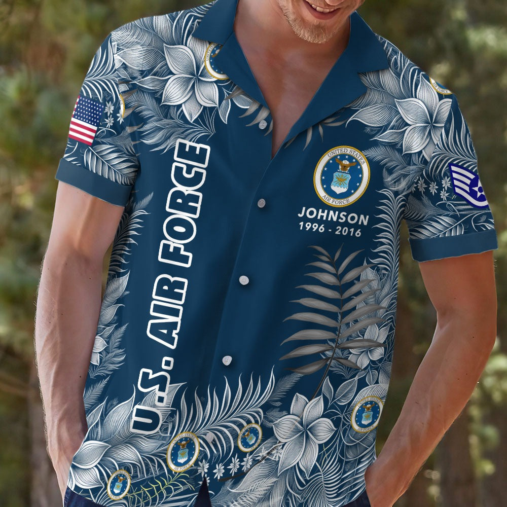 US Air Force – Hawaiian Shirt – Tropical Service Pride