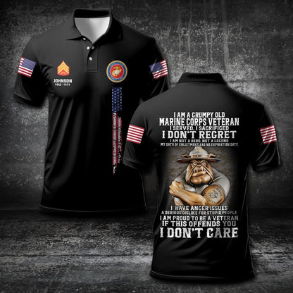 U.S Marine Corps – T-shirt – PROUD TO BE A VETERAN