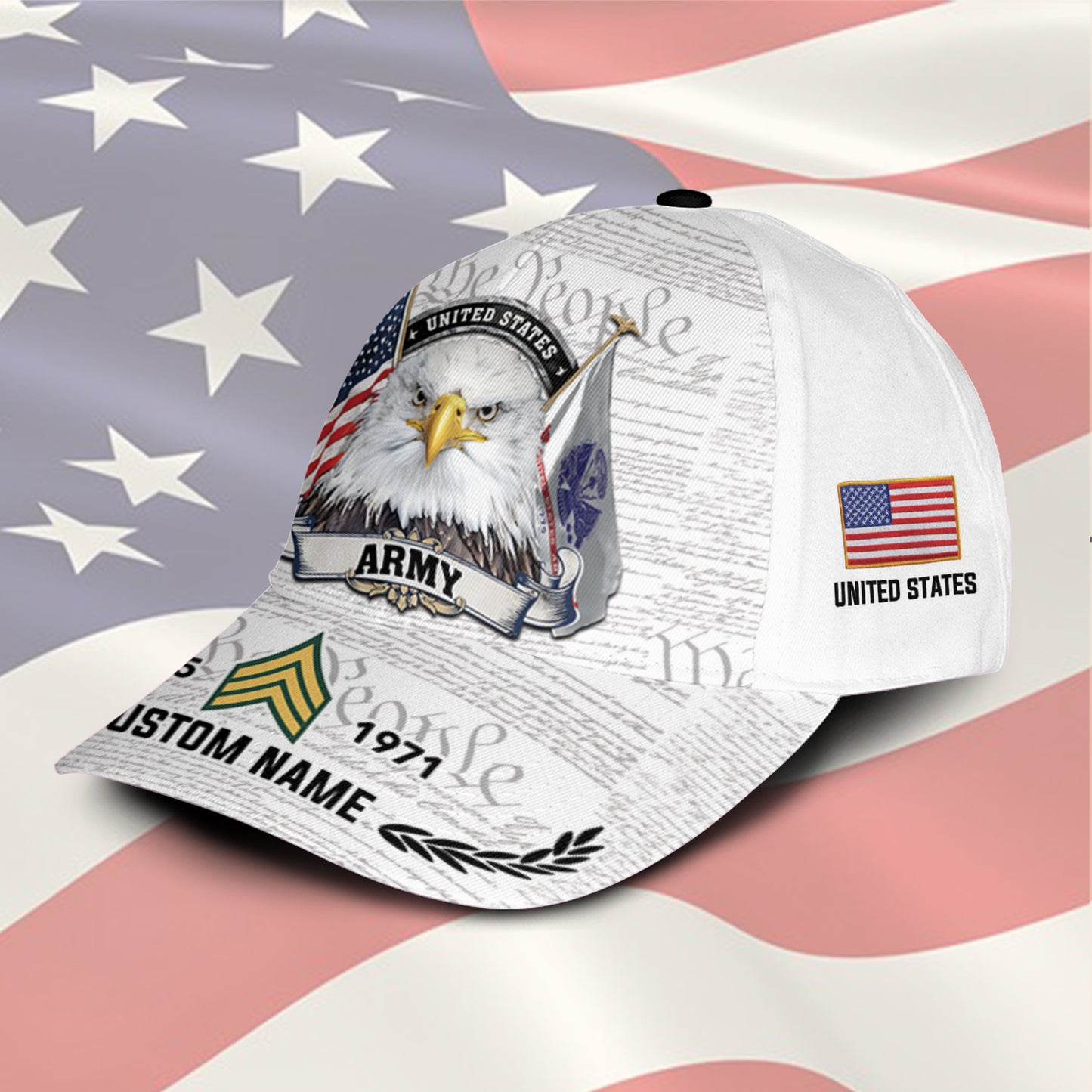 US Army – Classic Cap – We The People White