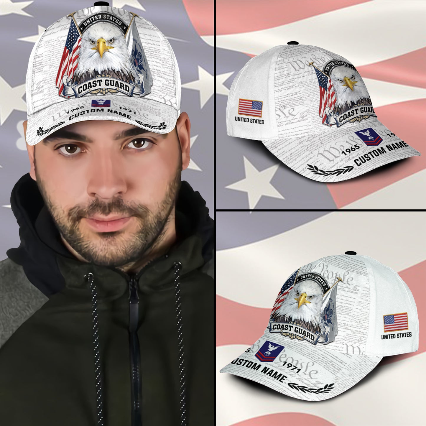 US Coast Guard – Classic Cap – We The People White