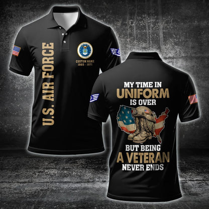 U.S Air Force – T-shirt – Veteran Never Ends