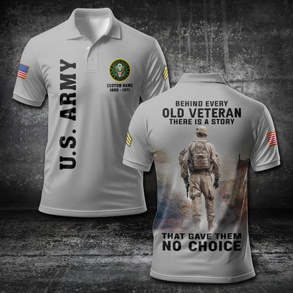 U.S Army – T-shirt –  BEHIND EVERY OLD VETERAN THERE IS A STORY