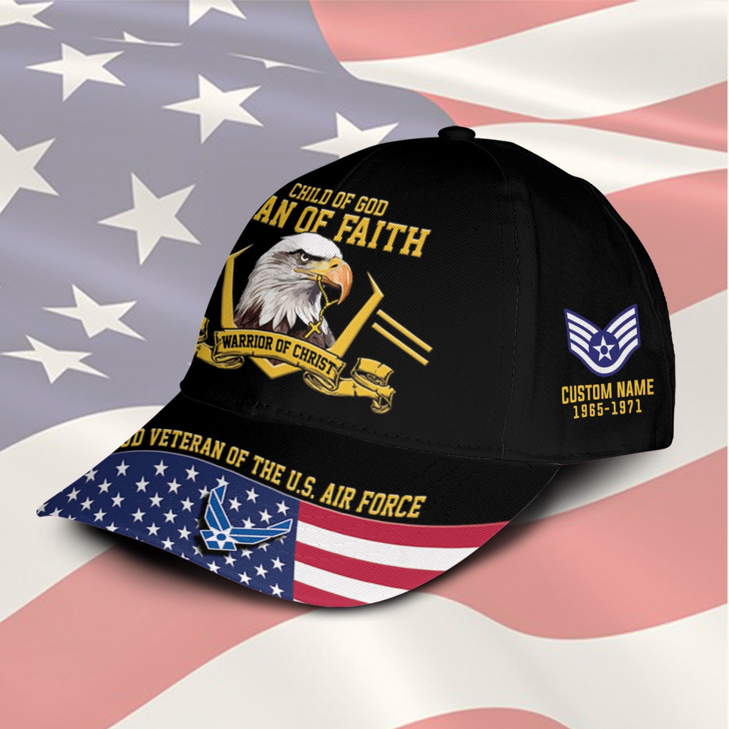 US Air Force – Classic Cap – Child Of God - Man Of Faith