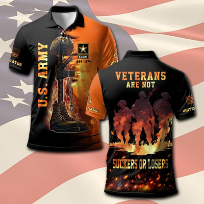 U.S Army – T-shirt – VETERANS ARE NOT SUCKERS OR LOSERS