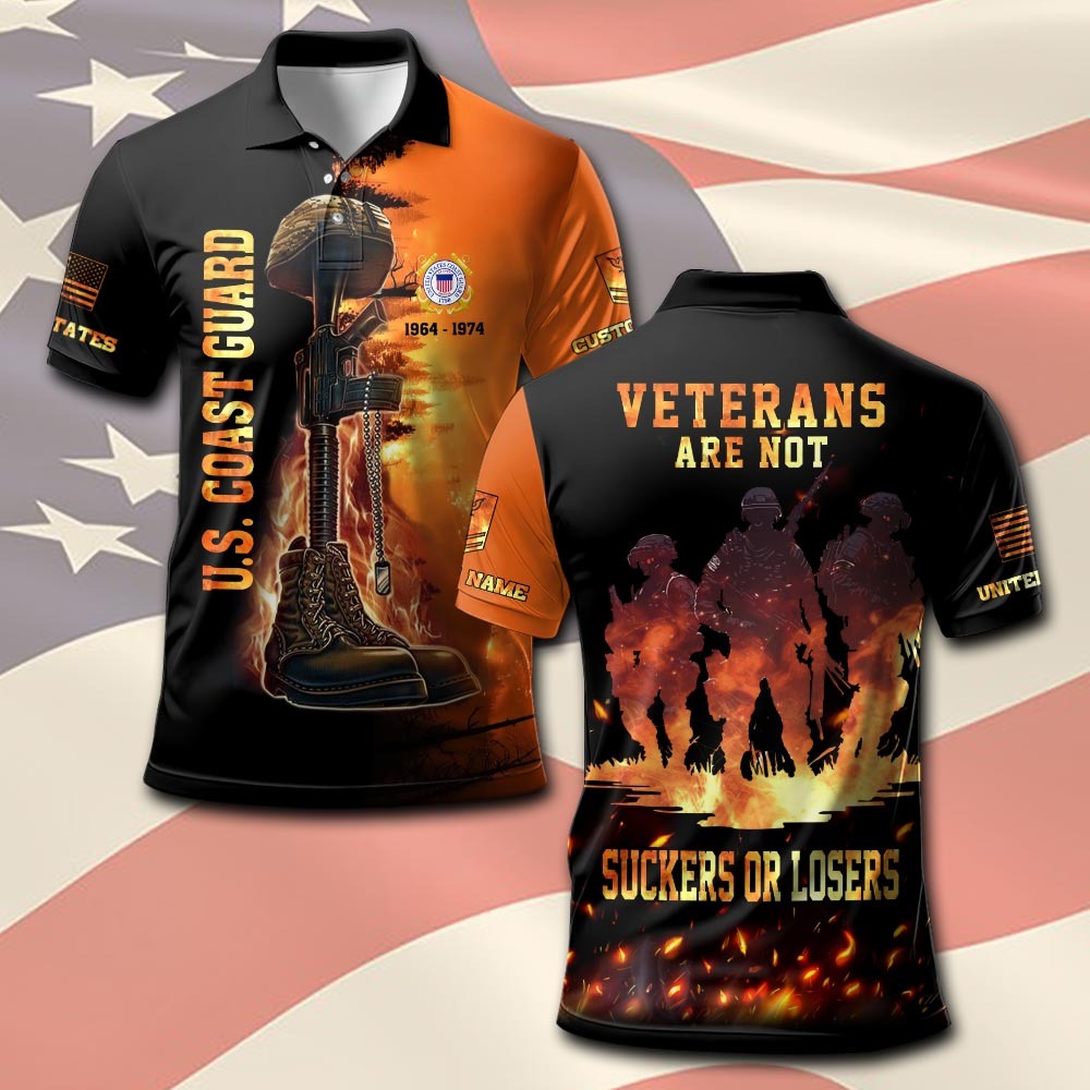 U.S Coast Guard – T-shirt – VETERANS ARE NOT SUCKERS OR LOSERS