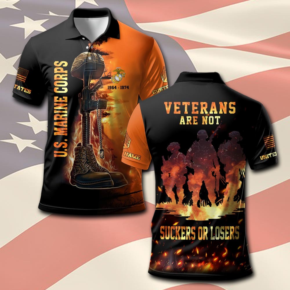 U.S Marine Corps – T-shirt – VETERANS ARE NOT SUCKERS OR LOSERS