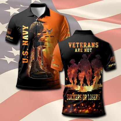 U.S Navy – T-shirt – VETERANS ARE NOT SUCKERS OR LOSERS
