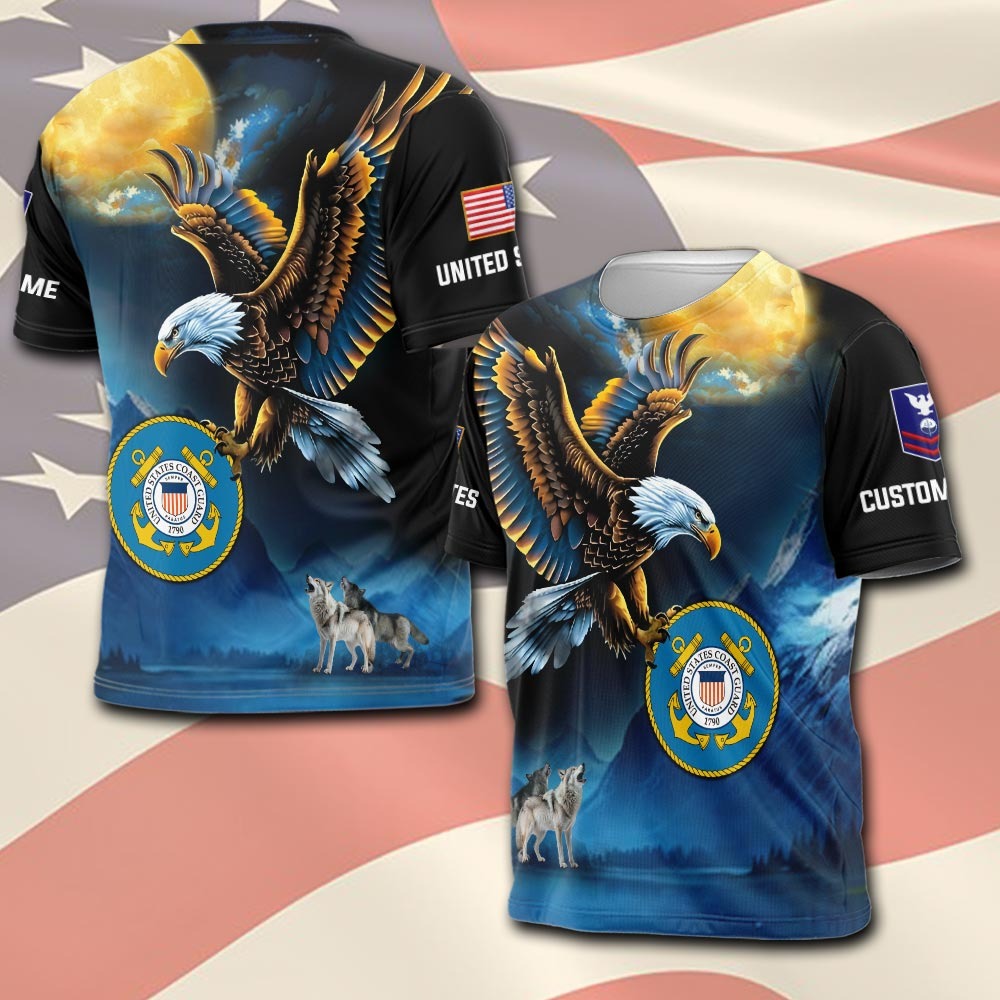 U.S Coast Guard – T-shirt – Golden Moon Eagle