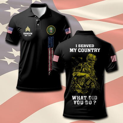 U.S Army – T-shirt –  WHAT DID YOU DO ?