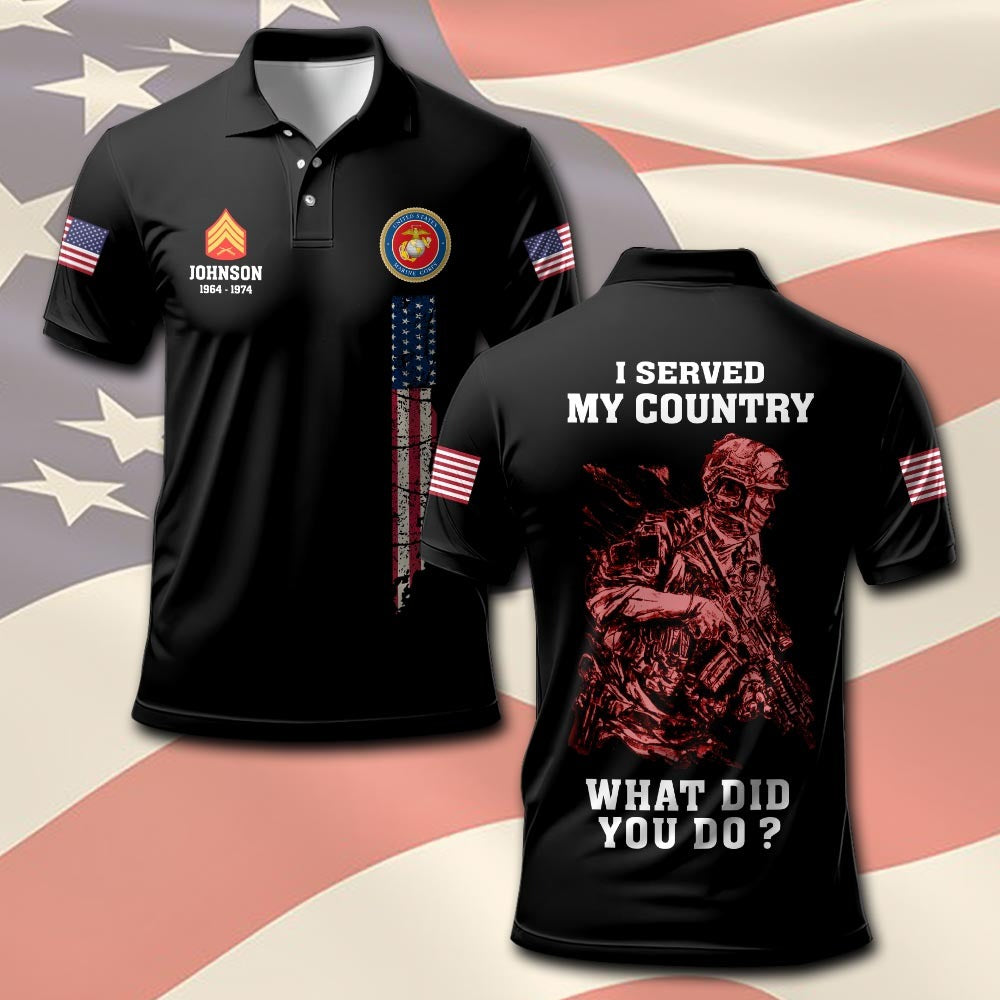 U.S Marine Corps – T-shirt – WHAT DID YOU DO ?
