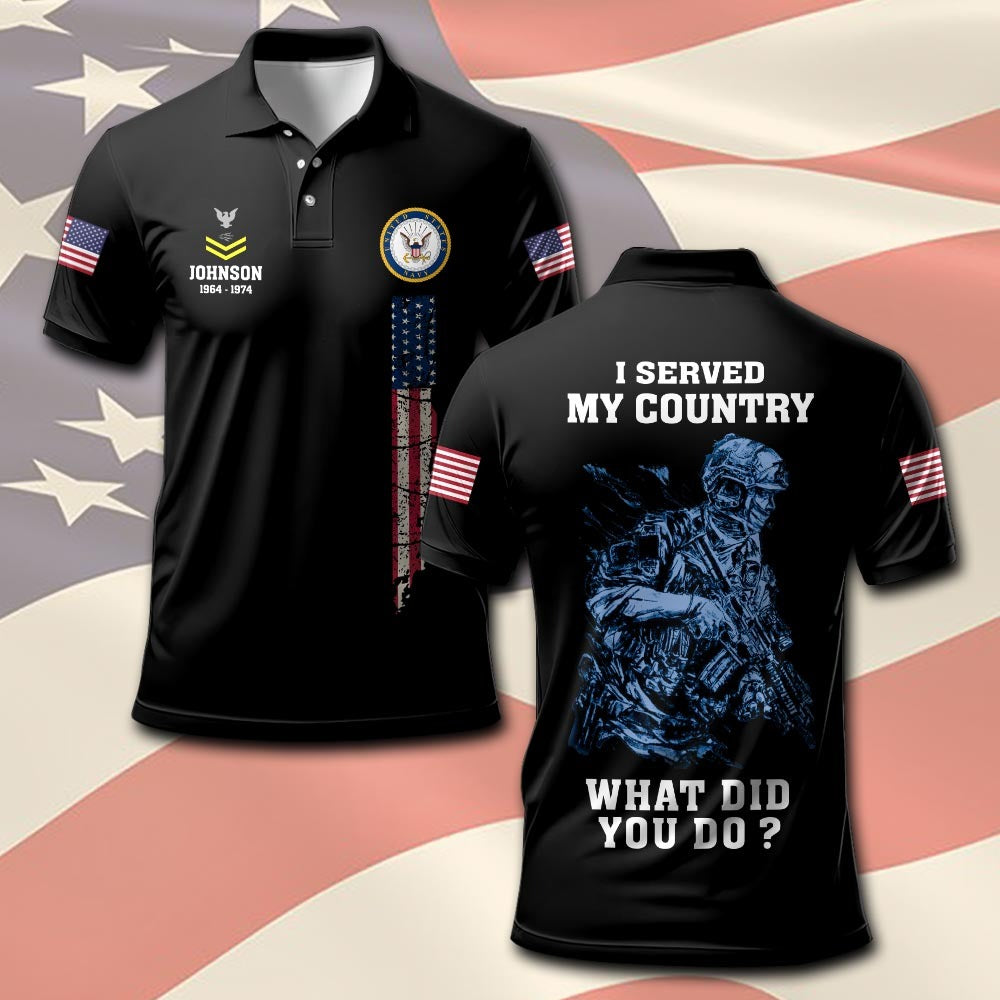 U.S Navy – T-shirt – WHAT DID YOU DO ?