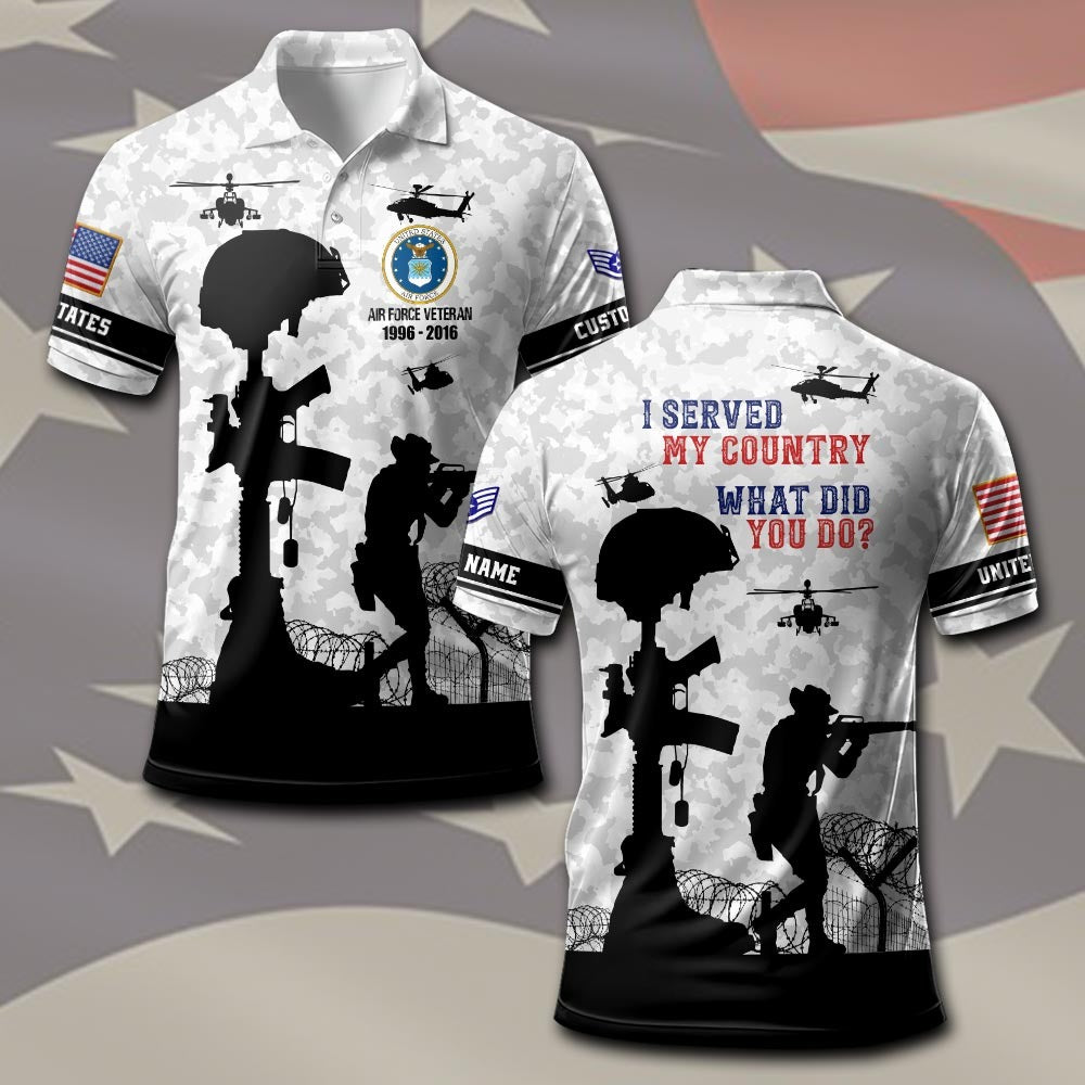 U.S Air Force – T-shirt – I SERVED MY COUNTRY.WHAT DID YOU DO?
