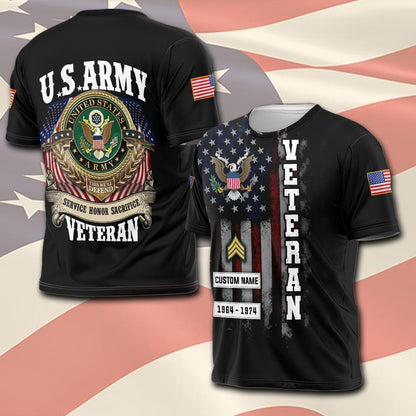 U.S Army – T-shirt –  SACRIFICE HONOR SERVICE