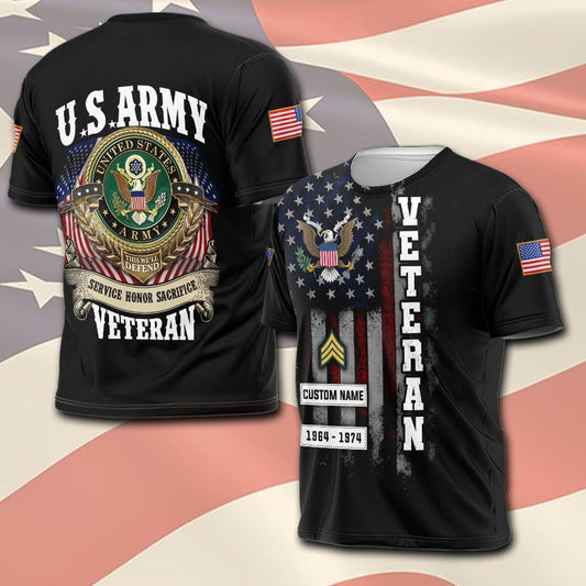 U.S Army – T-shirt –  SACRIFICE HONOR SERVICE
