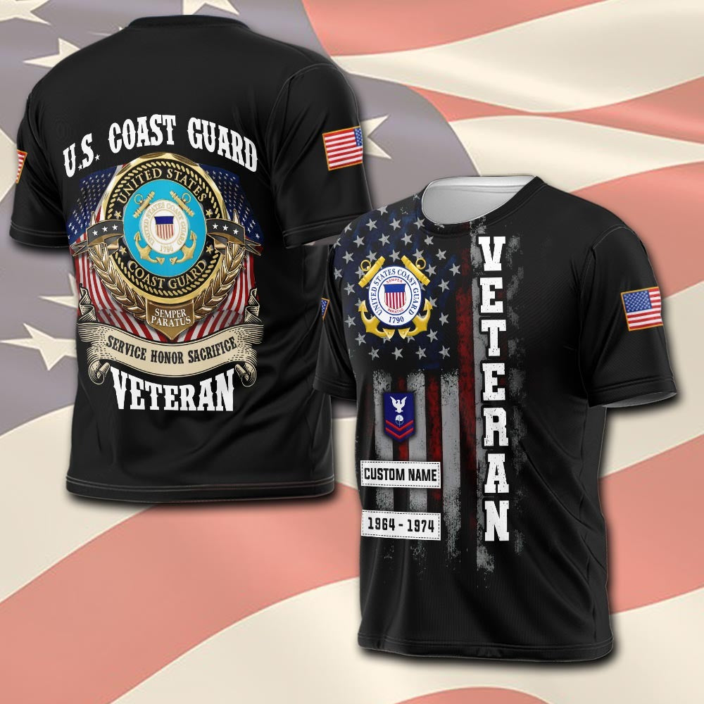U.S Coast Guard – T-shirt – SACRIFICE HONOR SERVICE