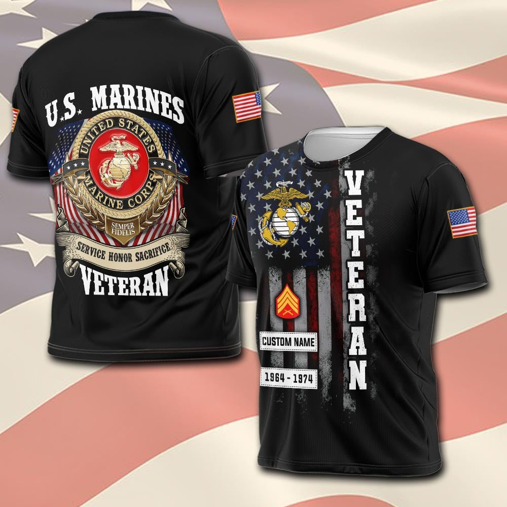 U.S Marine Corps – T-shirt – SACRIFICE HONOR SERVICE