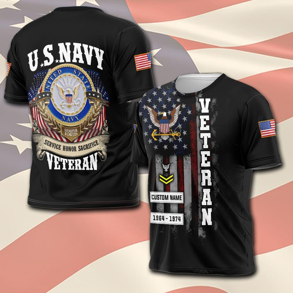 U.S Navy – T-shirt – SACRIFICE HONOR SERVICE