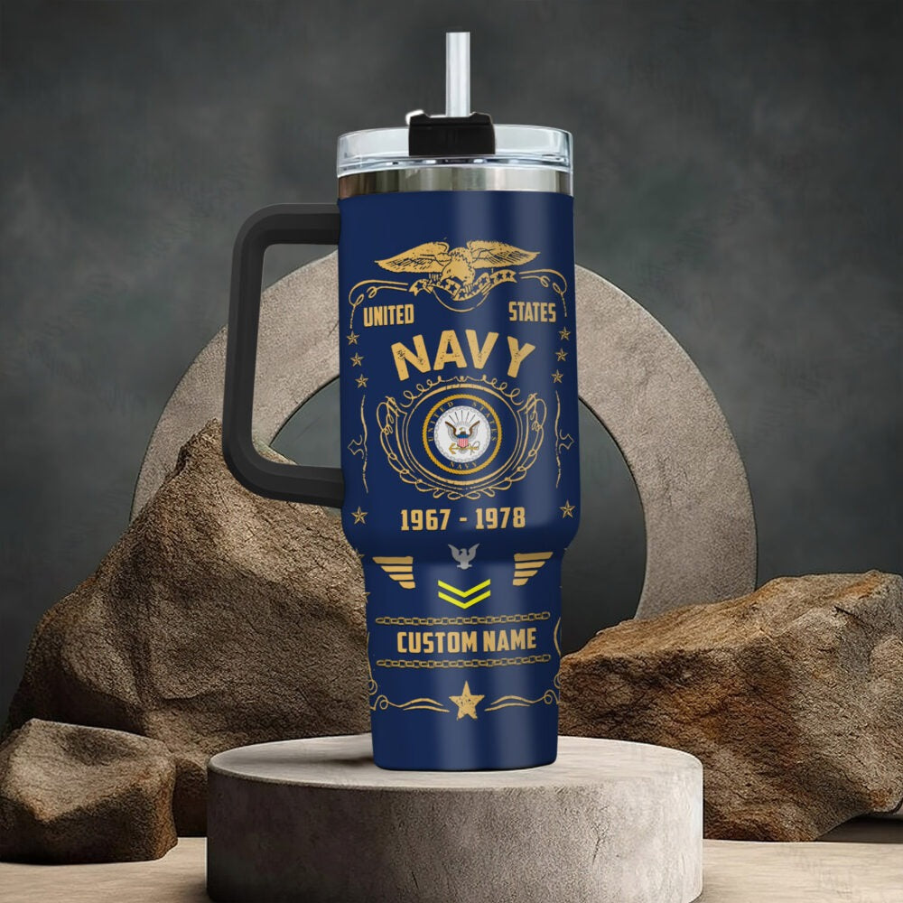 US Navy – Tumbler 40oz - Freedom Over Fear