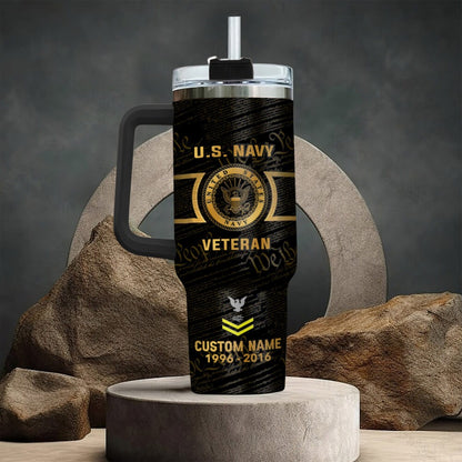 US Navy – Tumbler 40oz - YOU'LL NEVER WALK ALONE