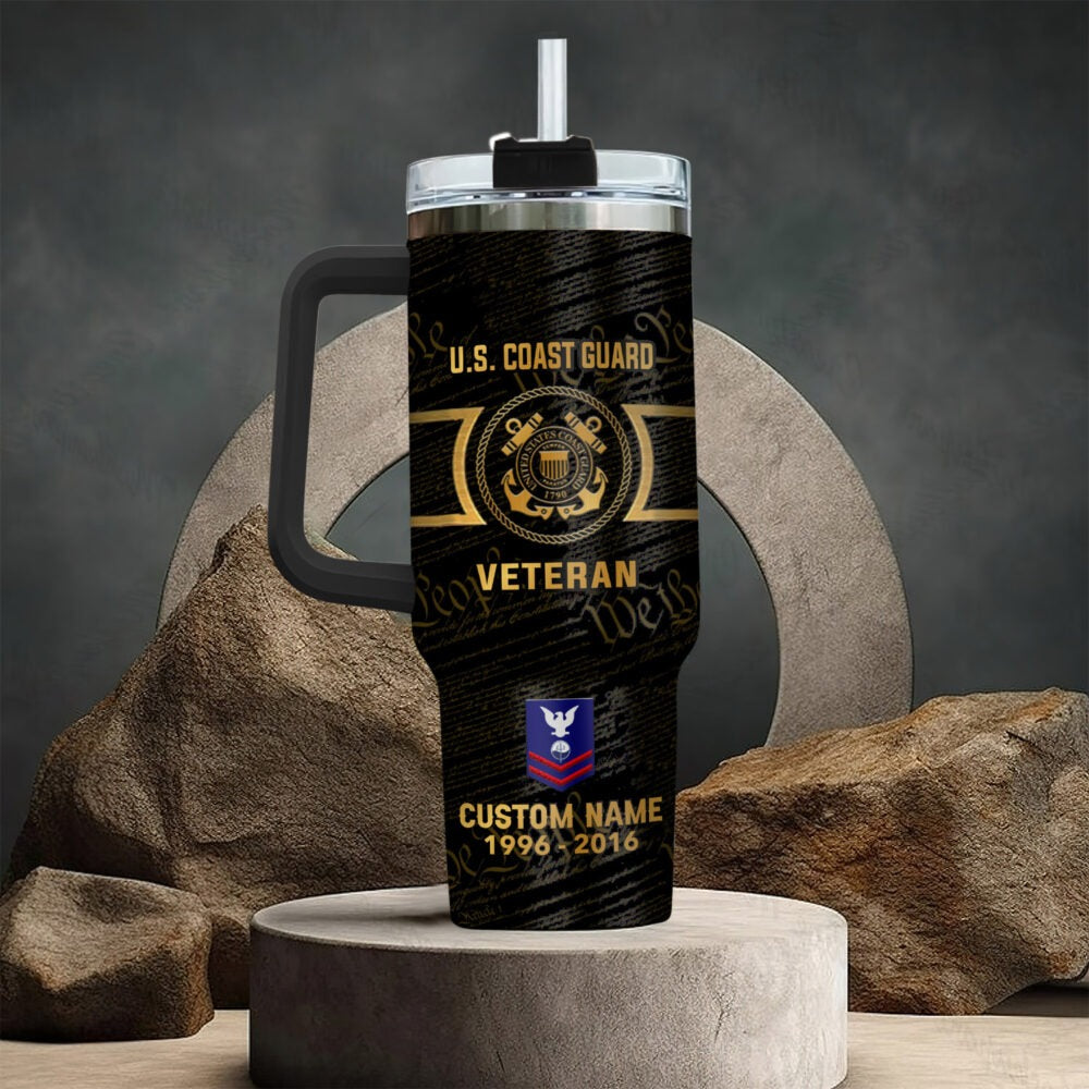 US Coast Guard – Tumbler 40oz - YOU'LL NEVER WALK ALONE