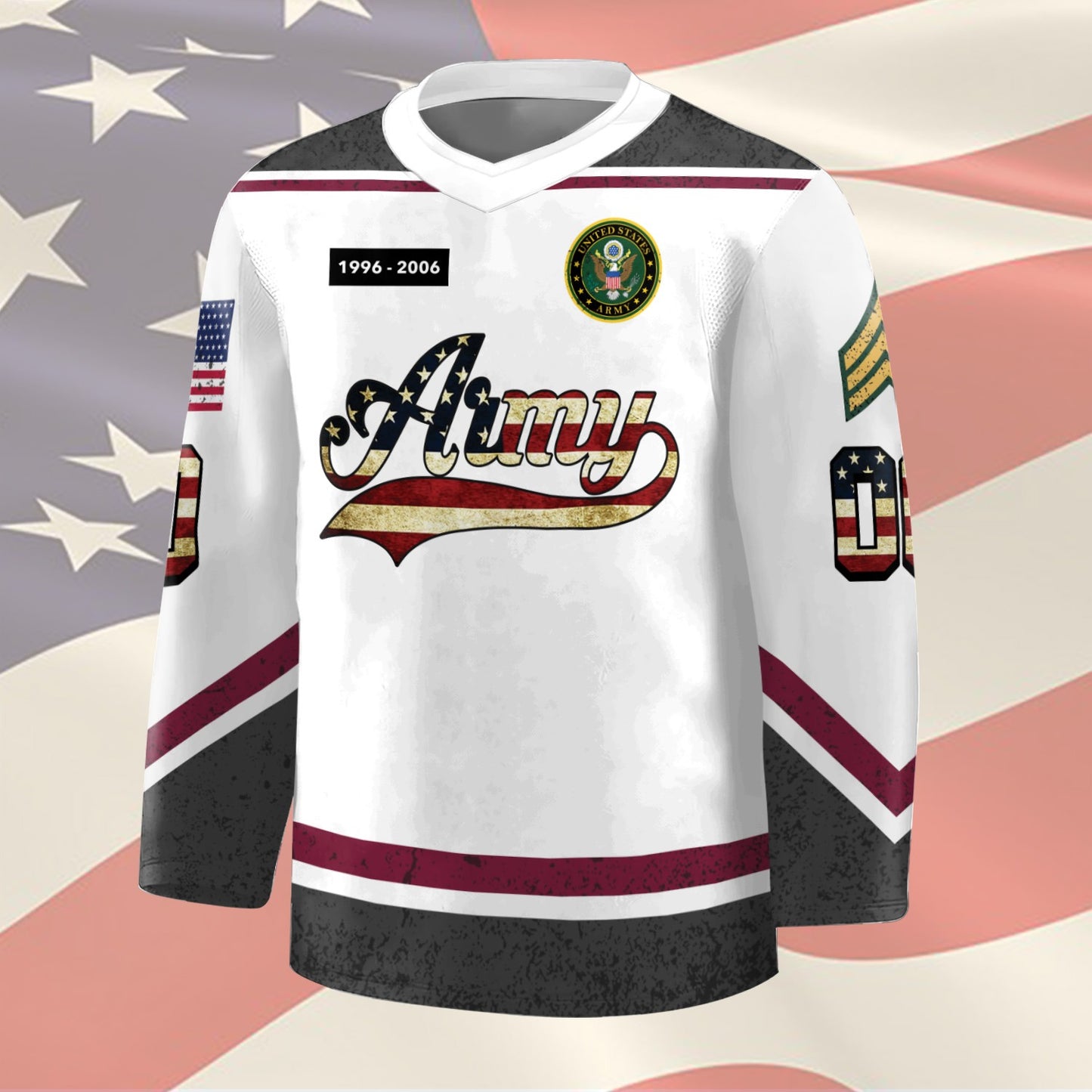 US Army – Hockey Jersey – Stars Number Jersey
