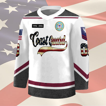 US Coast Guard – Hockey Jersey – Stars Number Jersey