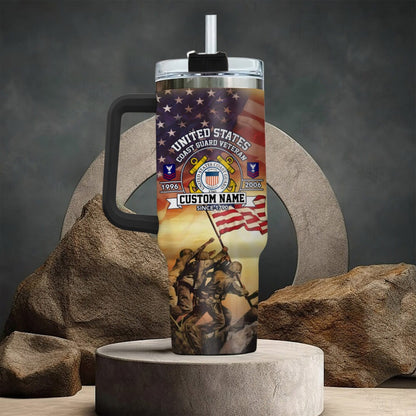 US Coast Guard – Tumbler 40oz - Liberty Flag Design