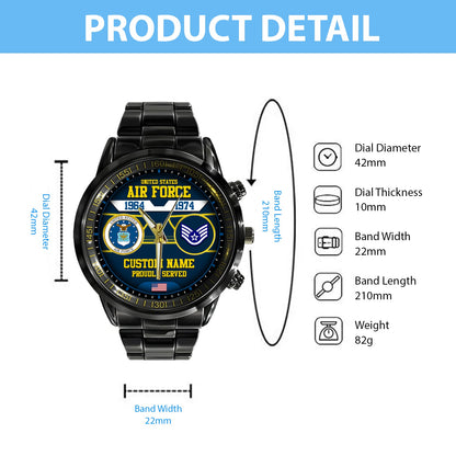 US Air Force – Diamond-Cut Bezel Watch – The Service Chronicle